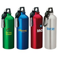 33.8 oz. Aluminum Sport Flask II Bottle w/ Carabiner Top & Compass